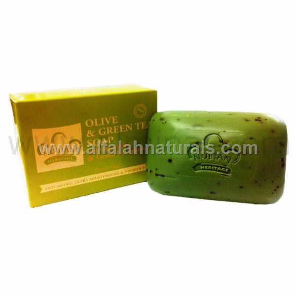 Picture of Nubian Heritage - OLive & Green Tea Bar Soap 5 oz