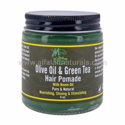 Picture of Olive Oil & Green Tea Hair Pomade 4oz by Mine Botanicals