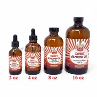 Picture of Almond Oil - Sweet-  4 FL OZ - 100% Virgin Cold Pressed - Premium Quality