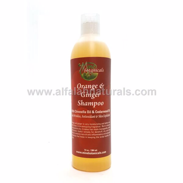 Picture of Orange  & Ginger Hair Shampoo - 13 oz - By Mine Botanicals