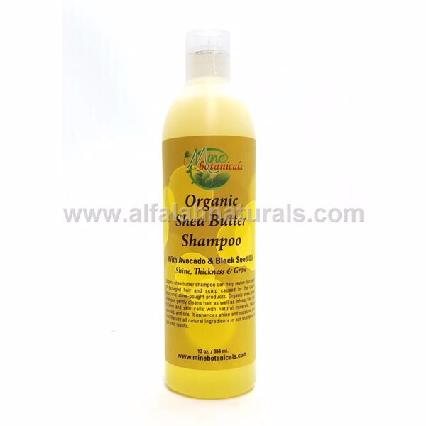 Picture of Organic Shea Butter Hair Shampoo - 13 oz - By Mine Botanicals