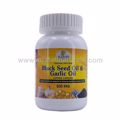 Picture of Black Seed Oil & Garlic Oil Softgel Capsule - 500 mg [90 Vegetarian/Halal Capsule]