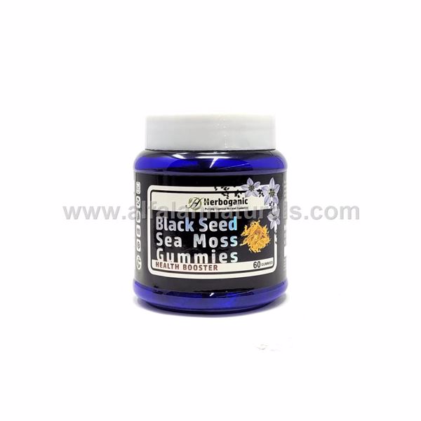 Picture of Black Seed Sea Moss Gummies - 100% Vegan [60 Gummies] - By Herboganic