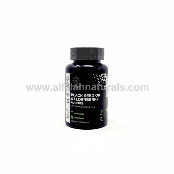Picture of Black Seed Oil & Elderberry Gummies - Halal [60 Gummies] - By Hawk Health